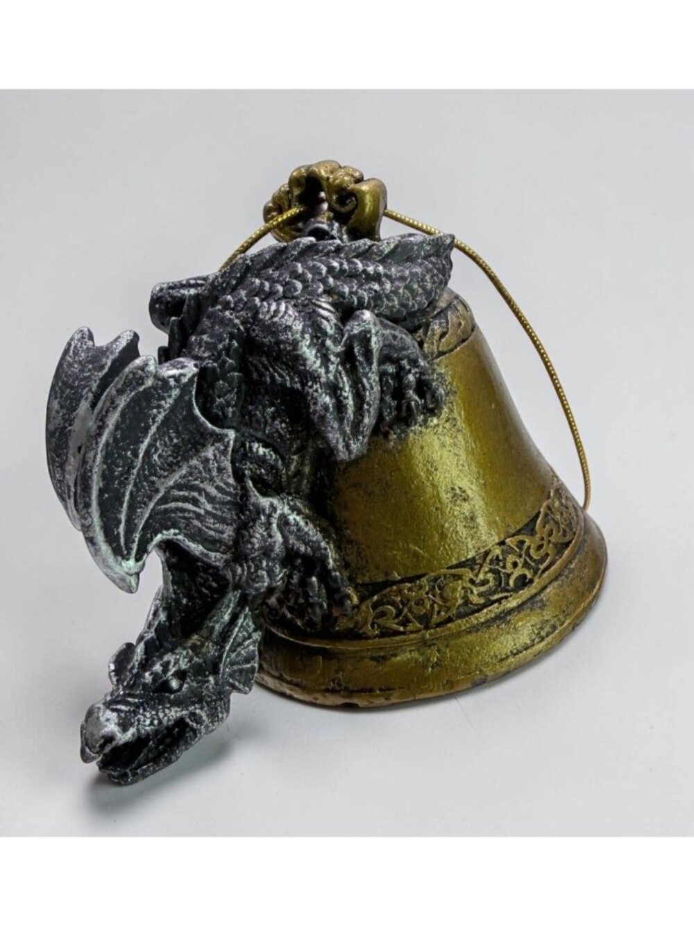 Humdinger the Bell Ringer Dragon Ornament Design Toscano Gothic Fantasy